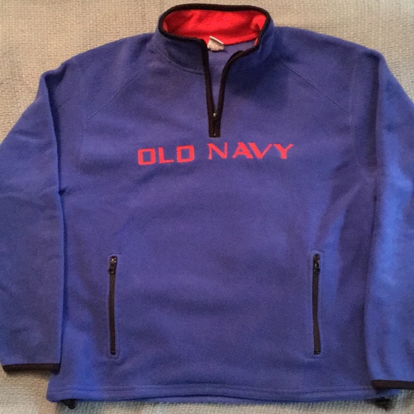 Old Navy 3/4 zipper. Fleece pullover. - Picture 1 of 6